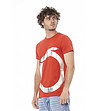 Памучна червена мъжка тениска-2 снимка