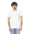 Бяла памучна мъжка тениска-0 снимка