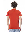 Червена памучна мъжка тениска-1 снимка