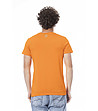 Оранжева памучна мъжка тениска-1 снимка