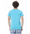 Светлосиня памучна мъжка тениска-1 снимка