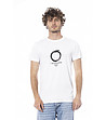 Мъжка памучна тениска в бяло -0 снимка