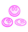 Забавна лампа усмивка в неоново розово-1 снимка