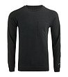 Черна памучна блуза Poreh-0 снимка