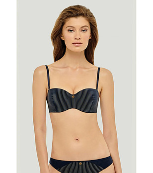 Тъмносин сутиен балконет на райе Pure Sensation снимка