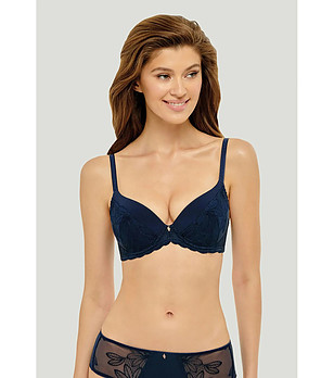 Тъмносин сутиен с повдигащ ефект Pandora снимка