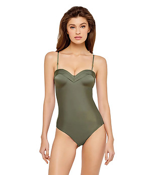 Цял бански в цвят маслина Pure Simplicity снимка