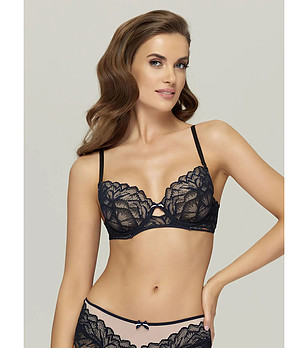 Тъмносин сутиен с дантела Beauty Duet снимка