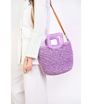 Дамска чанта в лилаво Fani снимка