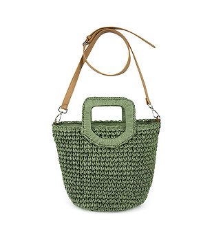 Дамска чанта в зелено Fani снимка