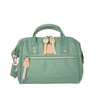 Дамска чанта в цвят мента Larisa снимка