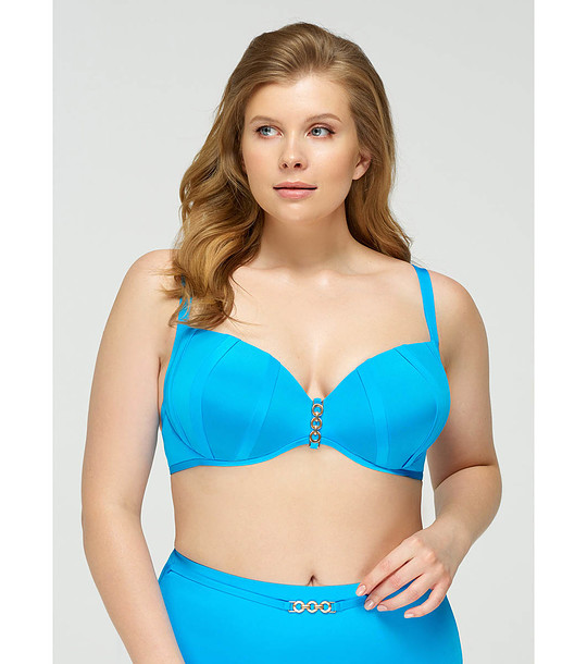 Светлосиньо горнище на бански Simply Perfect снимка