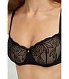Черен сутиен с тюл с бродерии Pandora-2 снимка