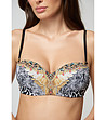 Горнище тип бандо с комбиниран принт Wild Beauty-2 снимка