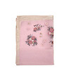 Розов дамски шал с флорални мотиви Via-2 снимка