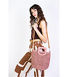 Дамска чанта в розово Fani-0 снимка