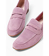 Розови дамски велурени мокасини Spica-3 снимка