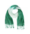 Дамски шал в зелено и бяло Verdena-1 снимка