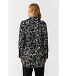Черна дамска риза с бял принт Malibu-1 снимка