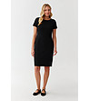 Рокля Hipiko в елегантен, изчистен дизайн в черен цвят-2 снимка