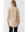Дамска дълга бежова риза Malibu-1 снимка