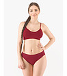 Памучни бикини в бордо Venla-2 снимка