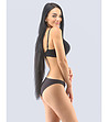 Черни памучни бикини с ниска талия Atrea-2 снимка