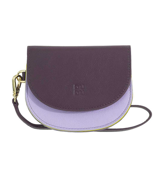 Дамско кожено портмоне в лилави нюанси Deep purple снимка