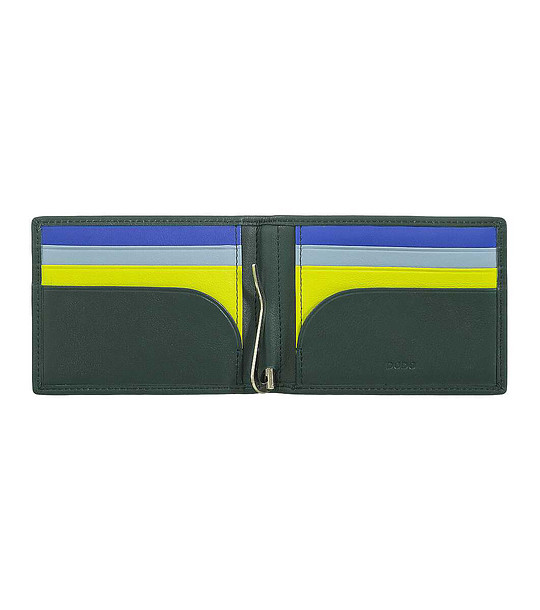 Тъмнозелен мъжки портфейл от естествена кожа с RFID защита снимка