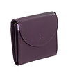 Тъмнолилав дамски портфейл от естествена кожа Malaga-3 снимка
