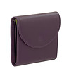 Тъмнолилав дамски кожен портфейл Malaita-3 снимка