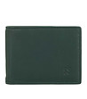 Тъмнозелен мъжки портфейл от естествена кожа с RFID защита-1 снимка