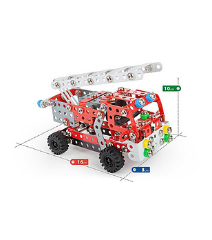 Метален конструктор  314 части - Пожарна снимка