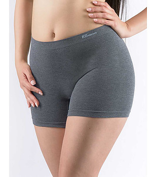 Дамски боксерки от бамбукова вискоза в сив цвят снимка