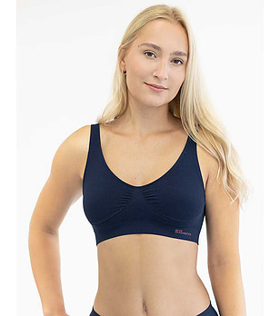 Сутиен в тъмносин цвят снимка