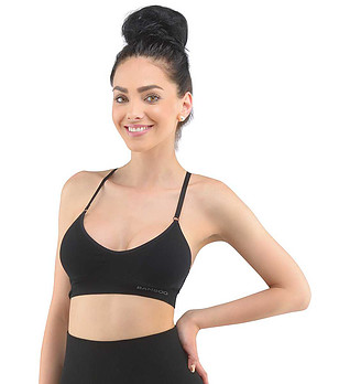 Леко подплатен сутиен от бамбукова вискоза в бяло снимка