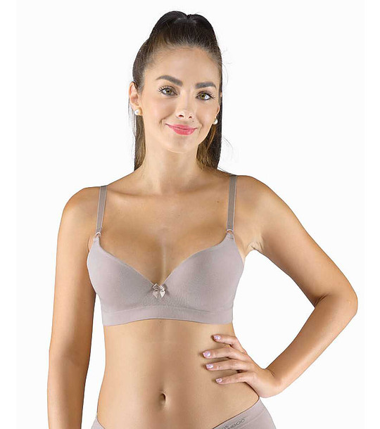 Сутиен с повдигащ ефект в бежов нюанс Alisha снимка