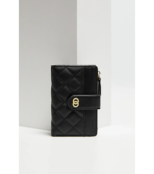 Дамски портфейл в черно снимка