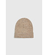 Бежова дамска шапка с лъскави нишки Maxixa-2 снимка