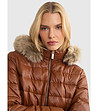 Дамско зимно яке в кафяв нюанс Rosabel-3 снимка