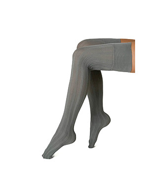 Дълги дамски чорапи в сиво Romina 80 DEN снимка
