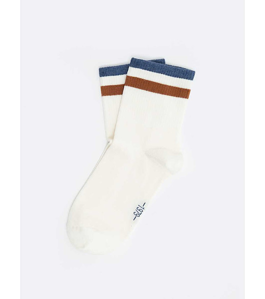 Мъжки чорапи в екрю Janko снимка