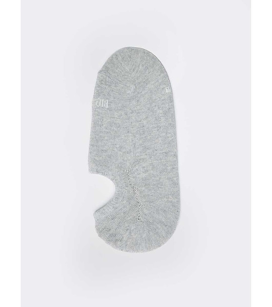 Сиви unisex чорапи за маратонки Levano снимка