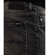 Памучни черни мъжки вталени дънки с висока талия Deric-2 снимка