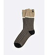 Мъжки зимни чорапи в кафяво и бежово Gerdon-0 снимка