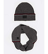 SCARF SCARF KNITTED BLACK HERLYNIA-3 снимка