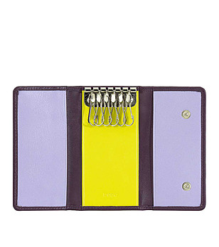 Кожен кейс за ключове в цвят патладжан Тahiti снимка