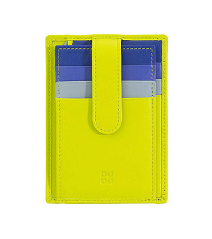 Кожен аксесоар за карти в цвят лайм Magic снимка