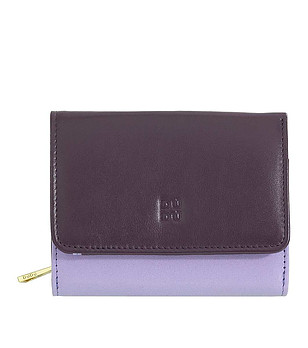 Кожен портфейл в лилави нюанси Sharrie снимка