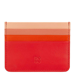 Кожен класьор за банкови карти в червен нюанс Svalbard снимка